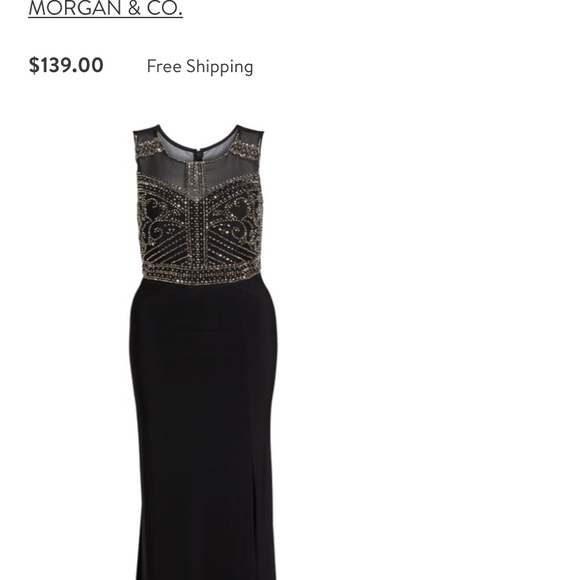 Black beaded dress - Picture 1 of 6